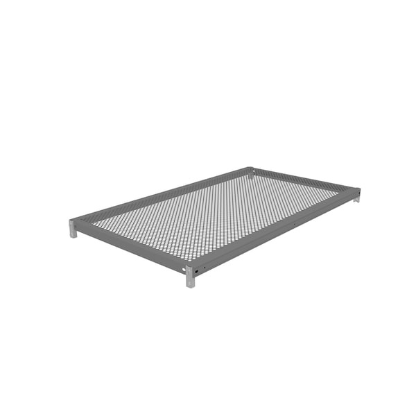Z-Line Additional Perf. Steel Shelf W/ Clips, 42"Wx24"Dx1 5/16"H, Gry